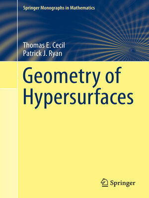 cover image of Geometry of Hypersurfaces